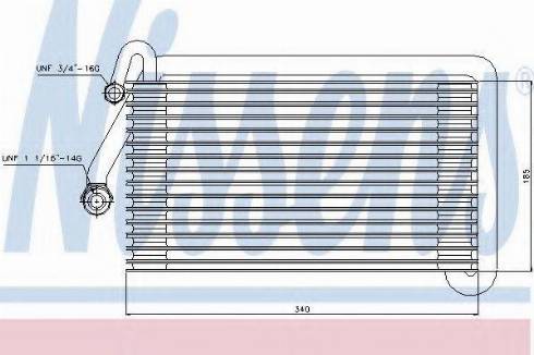Nissens 92014 - Испаритель, кондиционер avtokuzovplus.com.ua