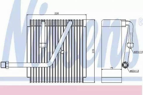 Nissens 92147 - Испаритель, кондиционер avtokuzovplus.com.ua