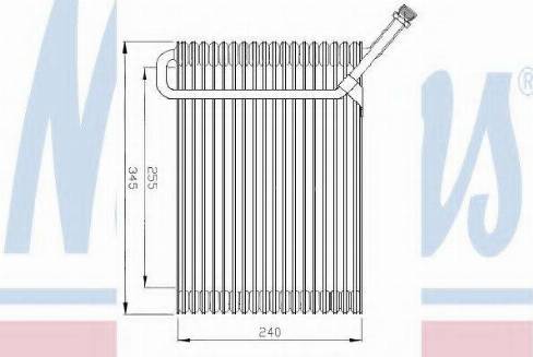 Nissens 92180 - Испаритель, кондиционер avtokuzovplus.com.ua