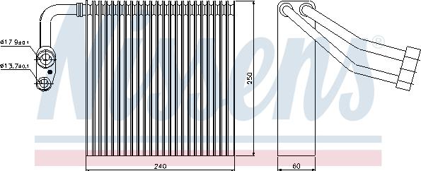 Nissens 92195 - Испаритель, кондиционер autodnr.net