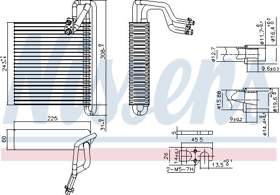 Nissens 92336 - Испаритель, кондиционер avtokuzovplus.com.ua