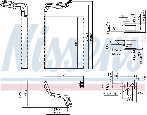 Nissens 92361 - Испаритель, кондиционер avtokuzovplus.com.ua