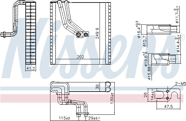 Nissens 92369 - Випарник, кондиціонер autocars.com.ua