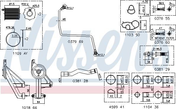 Nissens 9300911 - Установочный комплект, турбокомпрессор avtokuzovplus.com.ua