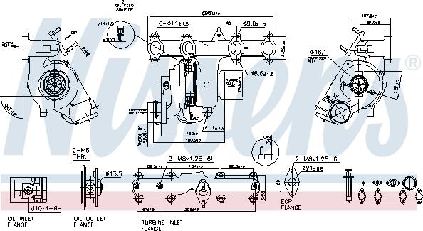 Nissens 93032 - Турбина, компрессор avtokuzovplus.com.ua