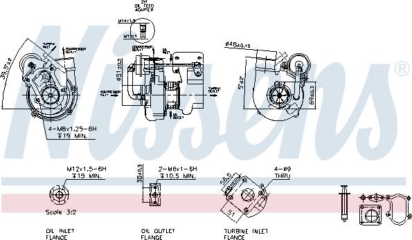 Nissens 93041 - Турбина, компрессор avtokuzovplus.com.ua