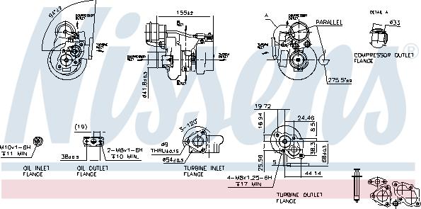 Nissens 93062 - Компресор, наддув autocars.com.ua