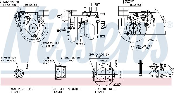 Nissens 93066 - Компресор, наддув autocars.com.ua