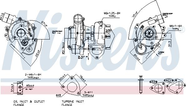 Nissens 93067 - Компресор, наддув autocars.com.ua