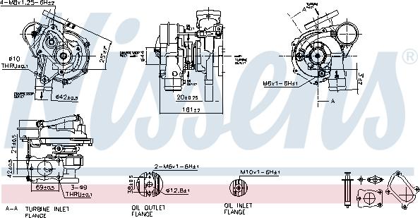 Nissens 93070 - Компресор, наддув autocars.com.ua