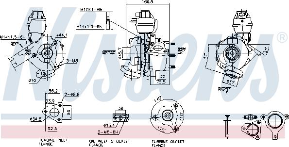 Nissens 93074 - Компресор, наддув autocars.com.ua