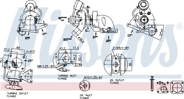 Nissens 93075 - Турбина, компрессор autodnr.net