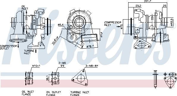 Nissens 93081 - Компресор, наддув autocars.com.ua