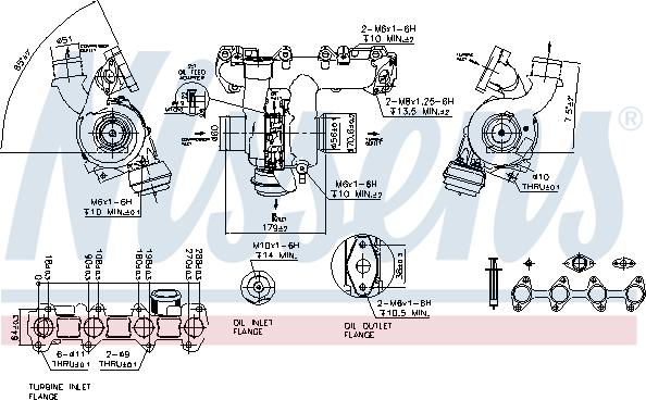 Nissens 93082 - Турбіна autocars.com.ua