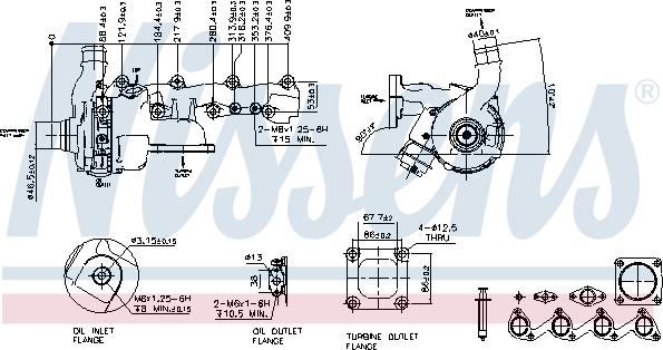 Nissens 93088 - Турбина, компрессор avtokuzovplus.com.ua