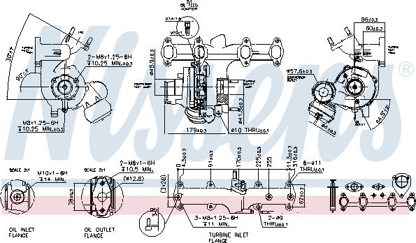 Nissens 93091 - Компресор, наддув autocars.com.ua