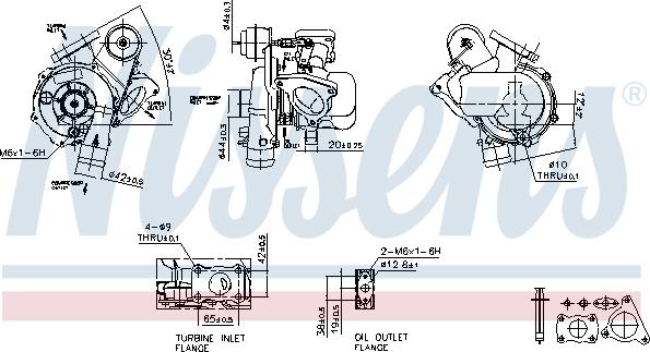 Nissens 93094 - Турбина, компрессор avtokuzovplus.com.ua