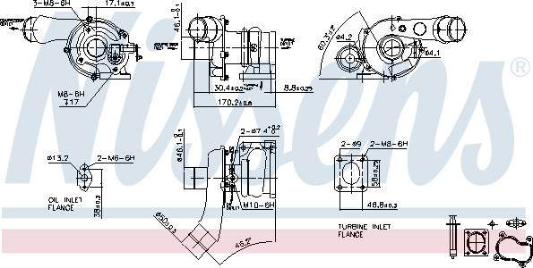 Nissens 93101 - Турбина, компрессор avtokuzovplus.com.ua