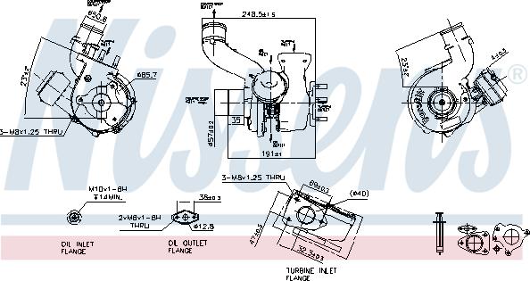 Nissens 93111 - Турбина, компрессор avtokuzovplus.com.ua