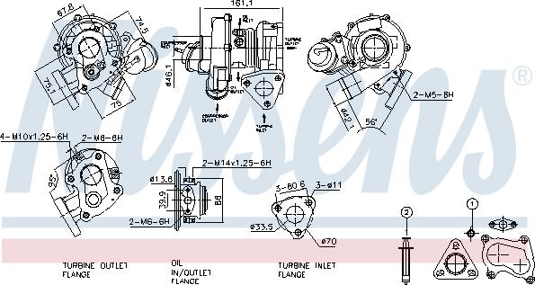 Nissens 93113 - Компресор, наддув autocars.com.ua