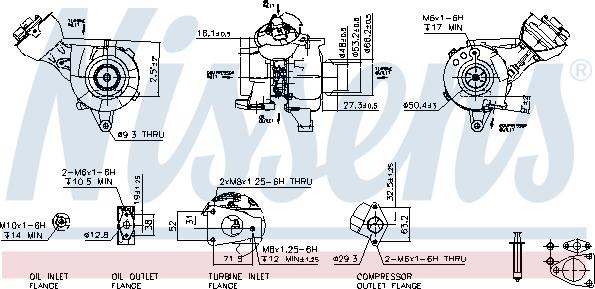 Nissens 93121 - Компресор, наддув autocars.com.ua