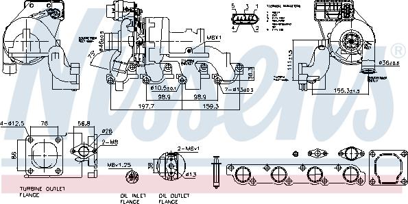 Nissens 93123 - Компресор, наддув autocars.com.ua