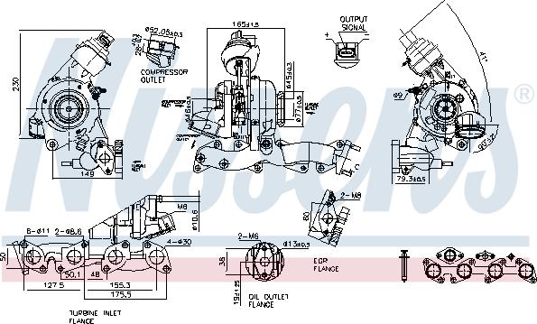 Nissens 93126 - Турбина, компрессор autodnr.net