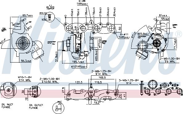 Nissens 93135 - Турбина, компрессор avtokuzovplus.com.ua