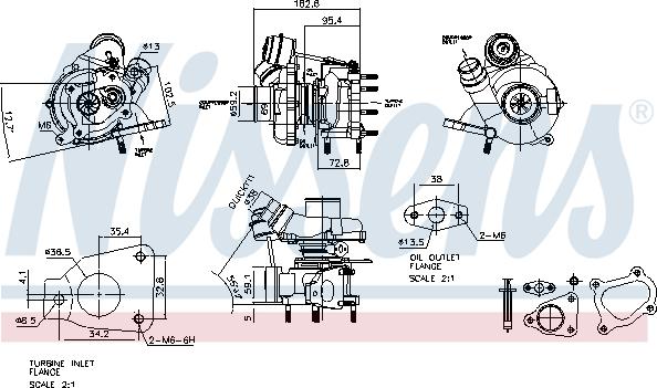 Nissens 93139 - Турбокомпресор autocars.com.ua