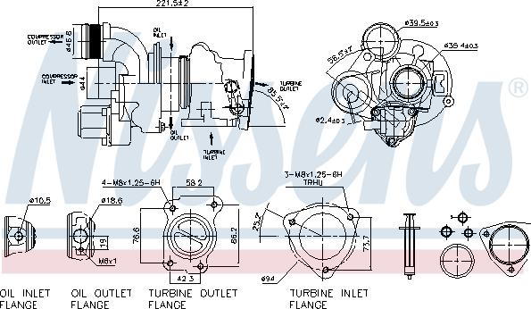 Nissens 93154 - Компресор, наддув autocars.com.ua