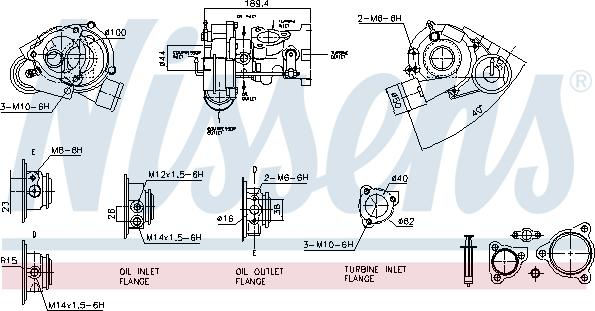 Nissens 93184 - Турбина, компрессор avtokuzovplus.com.ua