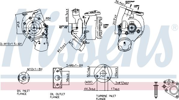 Nissens 93186 - Компресор, наддув autocars.com.ua