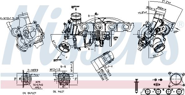 Nissens 93194 - Компресор, наддув autocars.com.ua