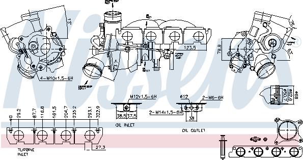 Nissens 93196 - Компресор, наддув autocars.com.ua