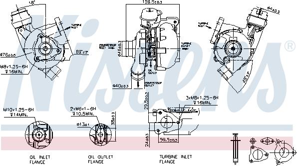 Nissens 93203 - Компресор, наддув autocars.com.ua