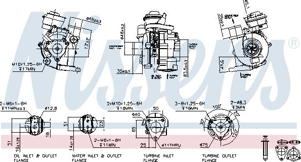 Nissens 93217 - Компресор, наддув autocars.com.ua