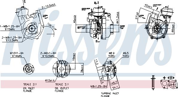 Nissens 93223 - Турбiна HYUNDAI TUCSON JM 04- 2.0 CRDi вир-во Nissens autocars.com.ua