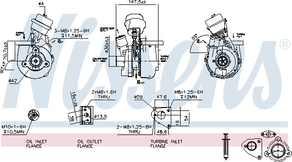 Nissens 93226 - Компресор, наддув autocars.com.ua