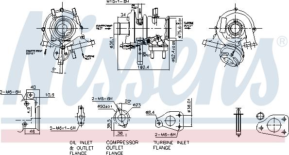 Nissens 93234 - Компресор, наддув autocars.com.ua