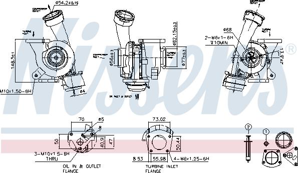 Nissens 93244 - Турбина, компрессор autodnr.net