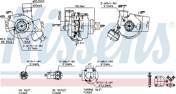 Nissens 93245 - Турбина, компрессор avtokuzovplus.com.ua