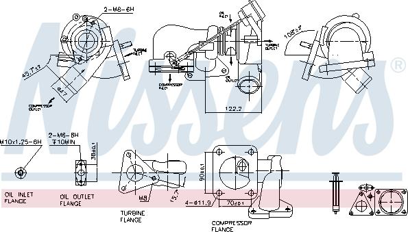 Nissens 93251 - Компресор, наддув autocars.com.ua