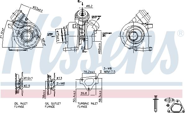 Nissens 93255 - Компресор, наддув autocars.com.ua