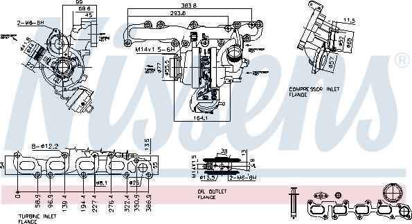 Nissens 93266 - Компресор, наддув autocars.com.ua