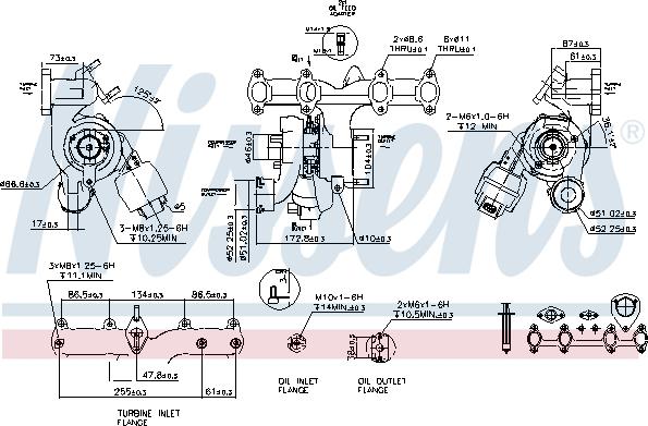 Nissens 93267 - Турбина, компрессор avtokuzovplus.com.ua