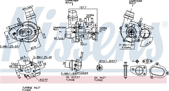 Nissens 93275 - Турбина, компрессор avtokuzovplus.com.ua