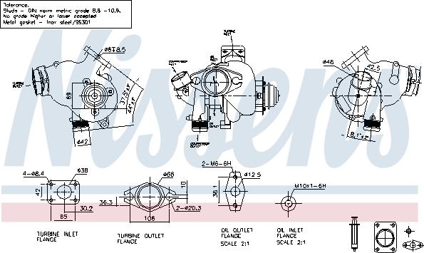 Nissens 93281 - Компресор, наддув autocars.com.ua