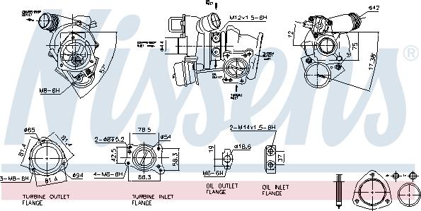 Nissens 93282 - Компресор, наддув autocars.com.ua