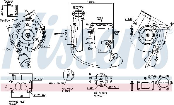 Nissens 93297 - Компресор, наддув autocars.com.ua