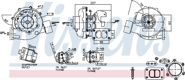 Nissens 93298 - Компресор, наддув autocars.com.ua